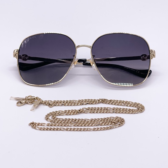 NEW GUCCI WOMEN GRAY SUNGLASSES - Picture 7 of 9